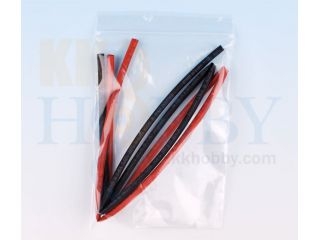 [KKAC275]シュリンクチューブ 4mm（赤、黒 各50cm）　/41A4A