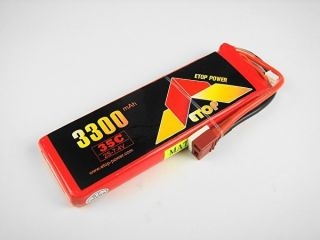 [ET2S3300-35C-T]【メーカー欠品中】LiPo2S-3300mAh(35C)Ｔ型コネクター