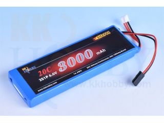 [KK55A11A]受信機用LiFeバッテリー KKHOBBY 6.6V 3000mA 