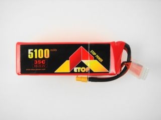 [ET6S5100-35XT60]LiPo6S-5100mAh(35C)XT60付（Ａ）