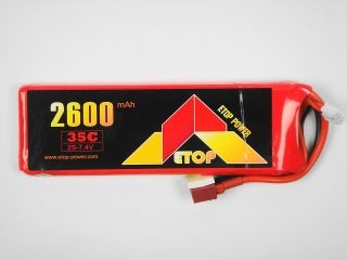 [ET2S2600-35C-T]LiPo2S-2600mAh(35C)Ｔ型コネクター