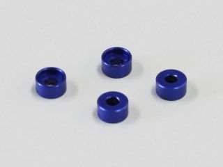 [MZW418-25]アルミフリクションマウントカラー (2.5mm/ブルー/4pcs)