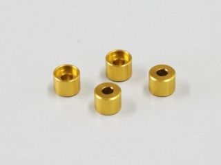 [MZW418-40]アルミフリクションマウントカラー (4.0mm/ゴールド/4pcs)