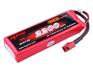 [LB19283]KP K6 7.4V2200mAh 35C (KT2200/35-2S)