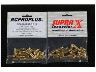 [RCP-RCA6808SPCP10]【メーカー欠品中】6mmコネクターセット(オスメス各10個)