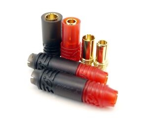 [RCP-REB5810BSP10-BATT]2色丸型ホルダー付きバッテリー用・5mmコネクターセット(オスメス各10個)