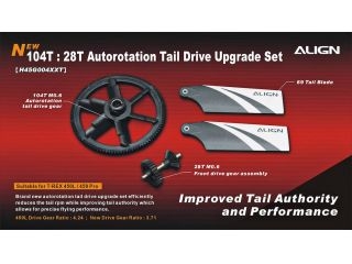 [H45G004XXW]104T 28T Autorotation Tail Drive Upgrade Set