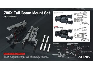 [H70T013BXW]700X Tail Boom Mount Set