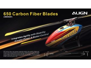 [HD650A]650 Carbon Fiber Blades-Yellow